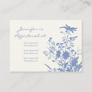 Wildflower Registry Card