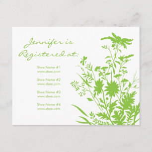 Wildflower Registry Card - 4.25" x 5.5"