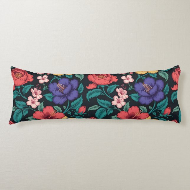 Wildflower Repeat Pattern Body Cushion (Front)