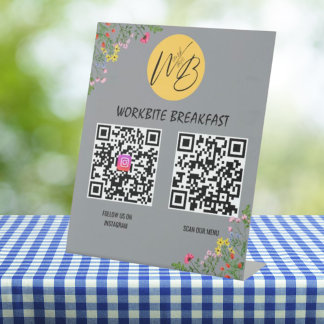 Wildflower Restaurant Menu, Instagram Qr Code Pedestal Sign