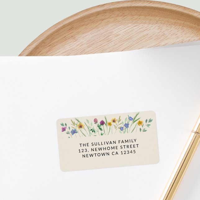 Wildflower Return Address Label (Creator Uploaded)