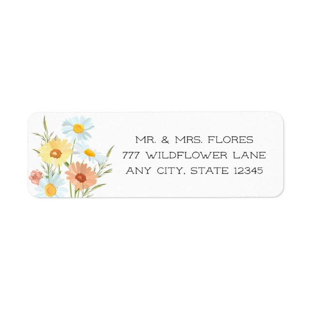 Wildflower Return Address Label (Front)