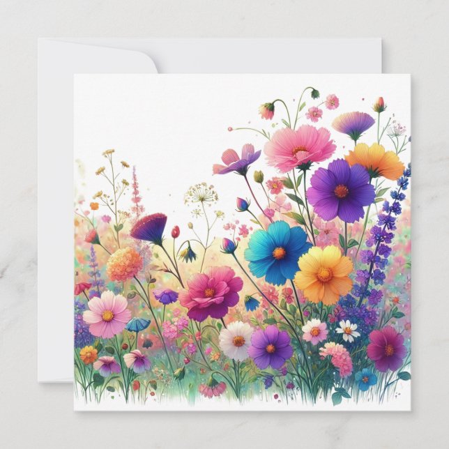 Wildflower Rhapsody Flat Card (Front)