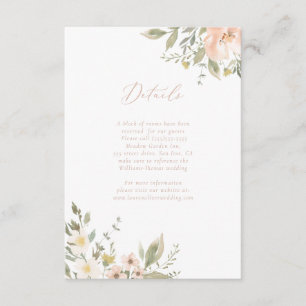 Wildflower Romance Details Card
