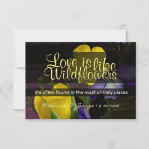 Wildflower RSVP Card