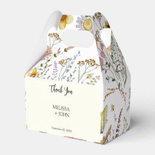 Wildflower Rustic Boho Wedding Favour Box