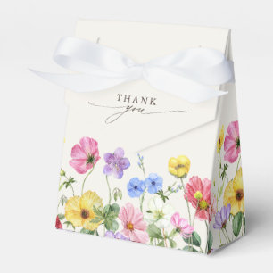 Wildflower Rustic Chic Floral Boho Bridal Shower Favour Box