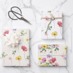 Wildflower Rustic Chic Floral Boho Country Wedding Wrapping Paper Sheet<br><div class="desc">Celebrate your love story with this elegant floral wedding wrapping paper sheet featuring a charming watercolor wild flower design and modern calligraphy script. Perfect for a garden wedding, outdoor ceremony, or rustic boho celebration, this design blends whimsical floral elements with timeless elegance. Ideal for summer or spring weddings, the vibrant...</div>