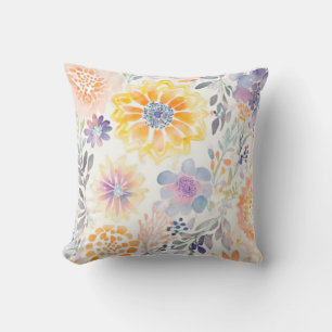 Wildflower rustic cushion