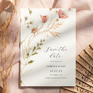Wildflower Rustic Wildflower Wedding Invitation