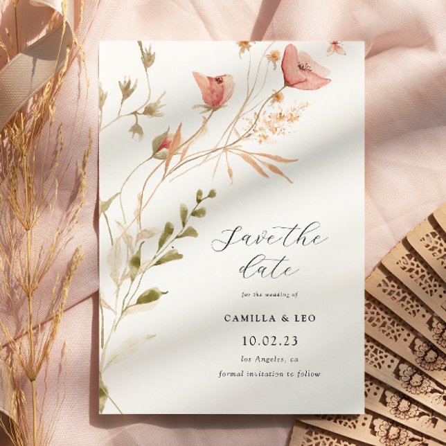 Wildflower Rustic Wildflower Wedding Invitation (Creator Uploaded)