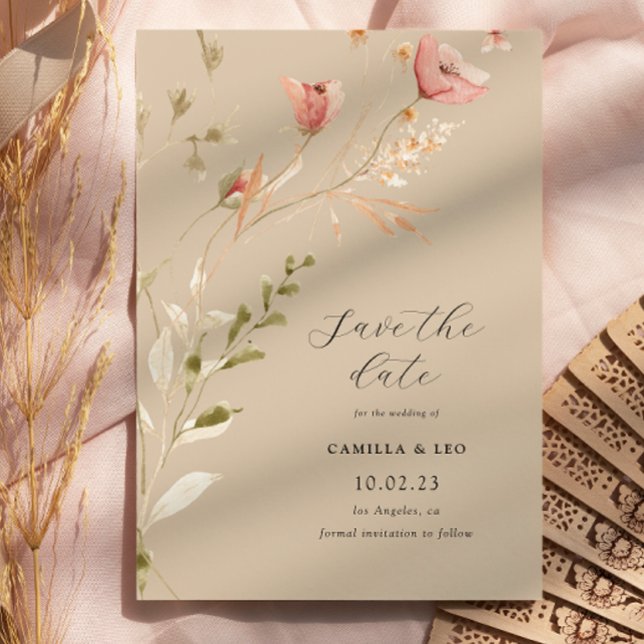 Wildflower Rustic Wildflower Wedding Invitation (Creator Uploaded)