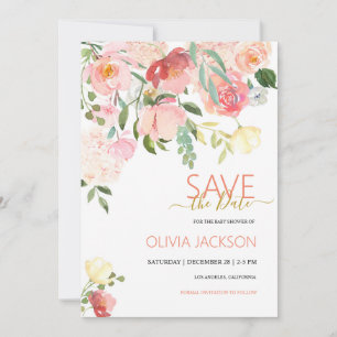 Wildflower Save The Date Card