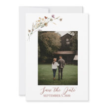 Wildflower Save the Date Card