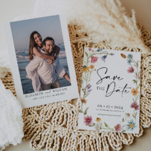 Wildflower Save the Date Invitation