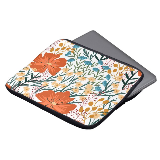 Wildflower Seamless Pattern  Laptop Sleeve (Front Top)