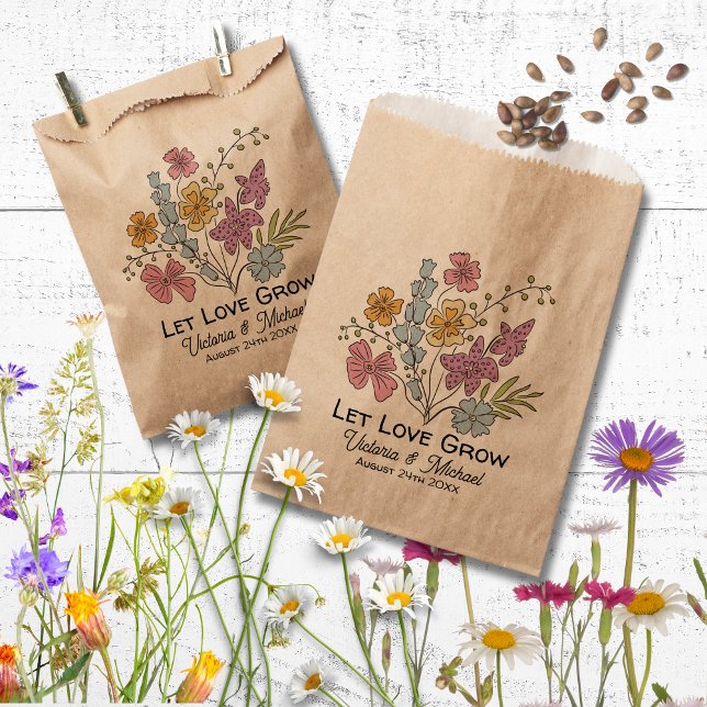 Wildflower Seed Packet Hand Drawn Favour Bag (Creator Uploaded)