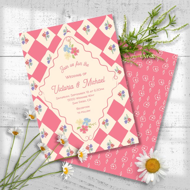 Wildflower Seed Packet Hand Drawn Wedding Invitation (Creator Uploaded)
