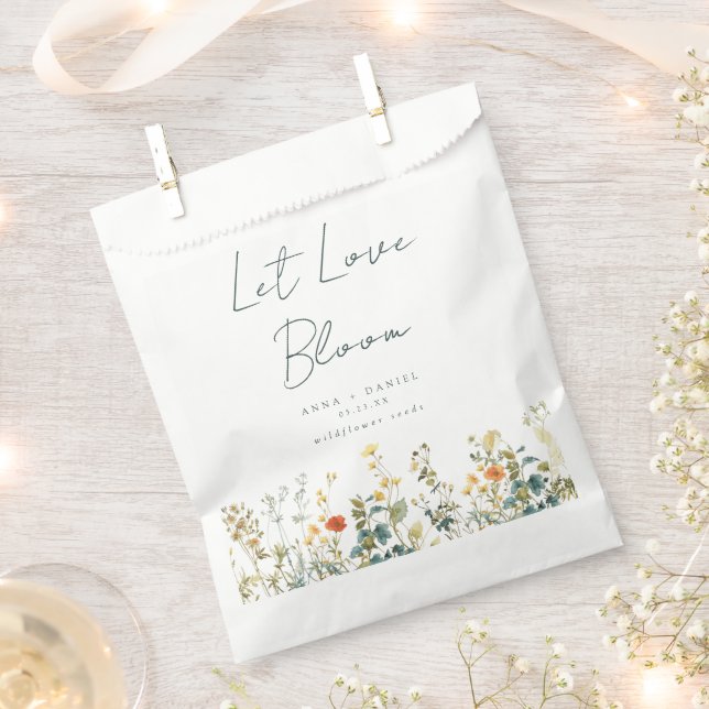Wildflower Seeds Wedding Favour Bag (Clipped)