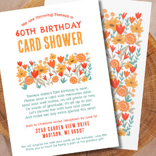 Wildflower Shower by Mail Birthday Card Shower