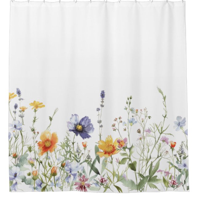 Wildflower Shower Curtain (Front)