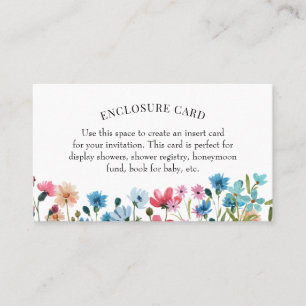 Wildflower Shower Enclosure Card