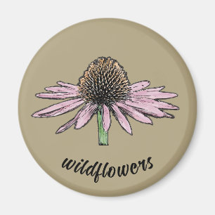 Wildflower Sketch Magnet