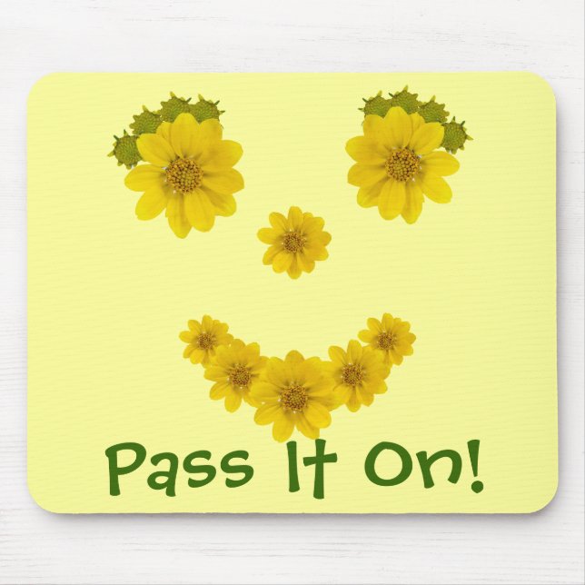 Wildflower Smile Photos Personalised Mouse Pad (Front)