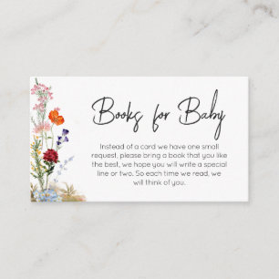 Wildflower Spring Baby in Bloom Books for Baby Enclosure Card