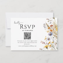 Wildflower Spring  Wedding QR code