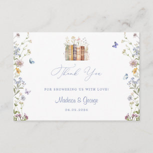 Wildflower Storybook Baby Shower Thank You Enclosure Card