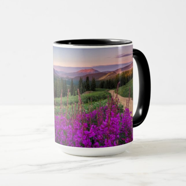 Wildflower Sunrise | Crested Butte, Colorado Mug (Front Right)