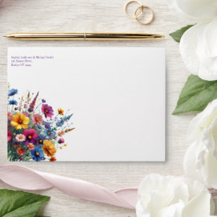 Wildflower Symphony Wedding- Envelope
