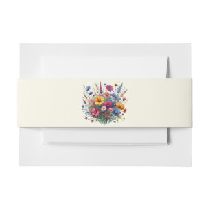 Wildflower Symphony Wedding- Invitation Belly Band