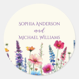 Wildflower Symphony- Wedding Stickers