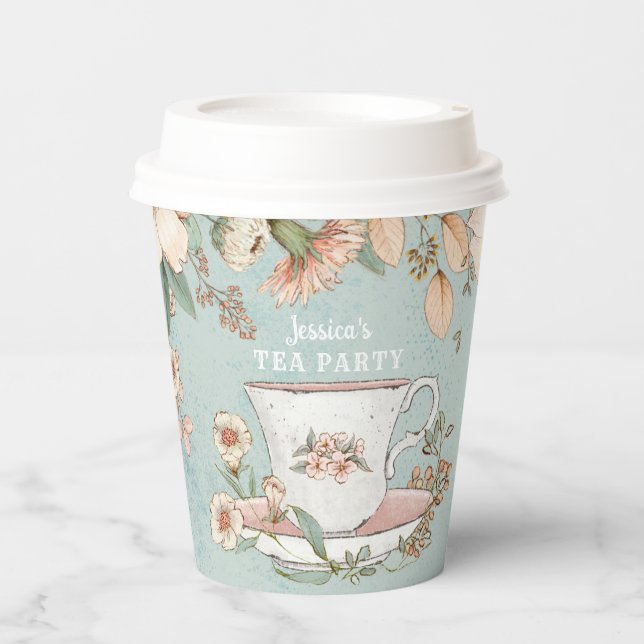Wildflower Tea Party Paper Cup (Front)