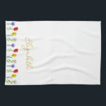 Wildflower Tea Towel<br><div class="desc">Wildflower florals in red,  yellow,  blue and white</div>