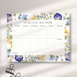 Wildflower tearaway weekly planner notepad<br><div class="desc">Stay organised and inspired with our floral week planner. Tear off the pages and immerse yourself in a world of wildflowers. Plan your week efficiently with ample space for appointments and to-do lists. Experience the perfect blend of functionality and aesthetic appeal. Get yours today!</div>