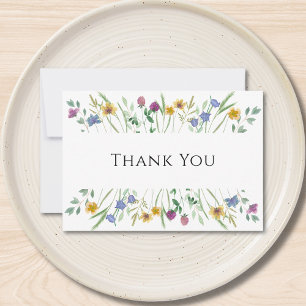 Wildflower thank you card