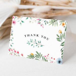 Wildflower Thank You Card