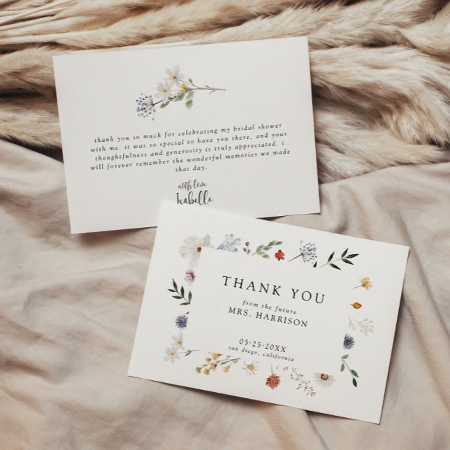 Wildflower Thank You Card (Creator Uploaded)