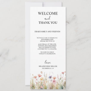 Wildflower Thank You Card, Desk Thank You Card