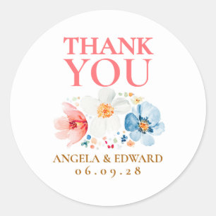 Wildflower Thank You Sticker