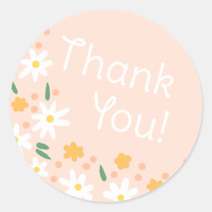 Wildflower Thank You Sticker