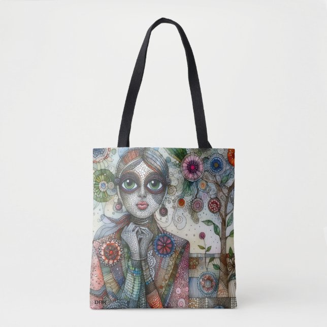 "Wildflower" Tote Bag by DAKimage (Front)