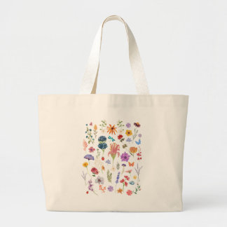 Wildflower Tote Bag | Rustic Floral Everyday Carry