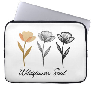 Wildflower trendy Design Laptop Sleeve