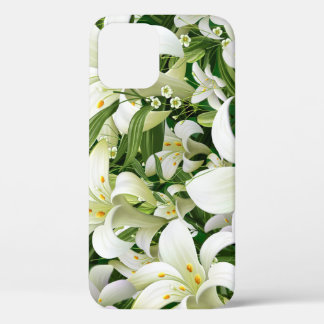 Wildflower Tulips: Watercolor Style Pattern iPhone 12 Case