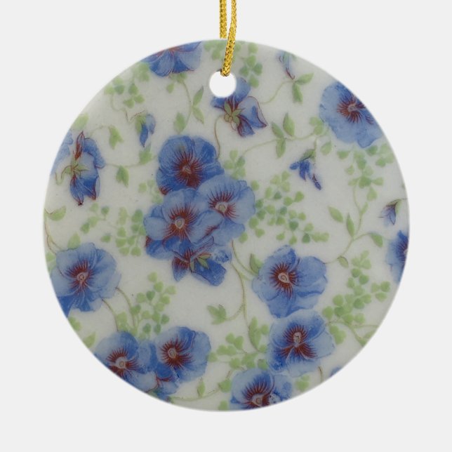 Wildflower Violet Ornament (Front)