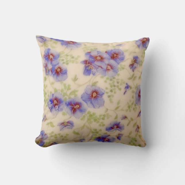 Wildflower Violet Pillow (Front)